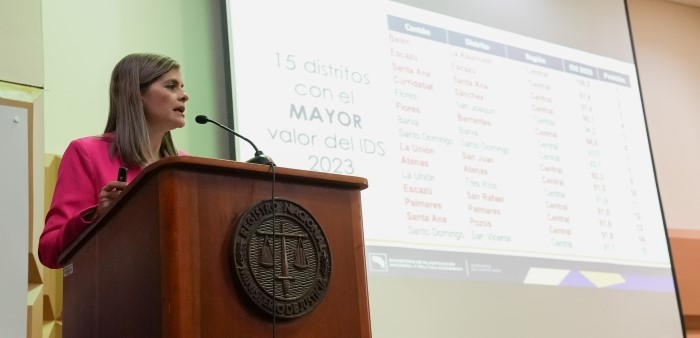 Ministra laura Fernandez presentó IDS 2023