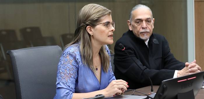 Jerarcas en audiencia en la Asamblea Legislativa
